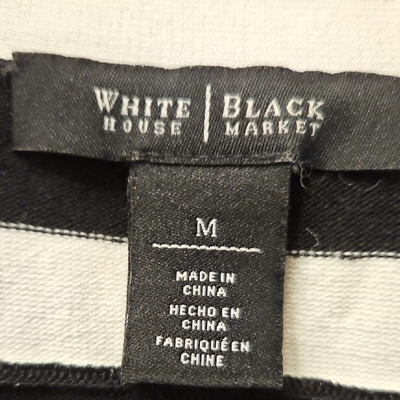 White House Black Market Black and White Tank Top - Picture 2 of 10
